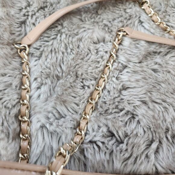 Tory Burch Marion Patent Leather Chain Strap Bag New Cream - Picture 10 of 14